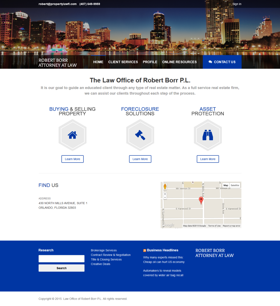 Robert Borr Real Estate Property Law Website